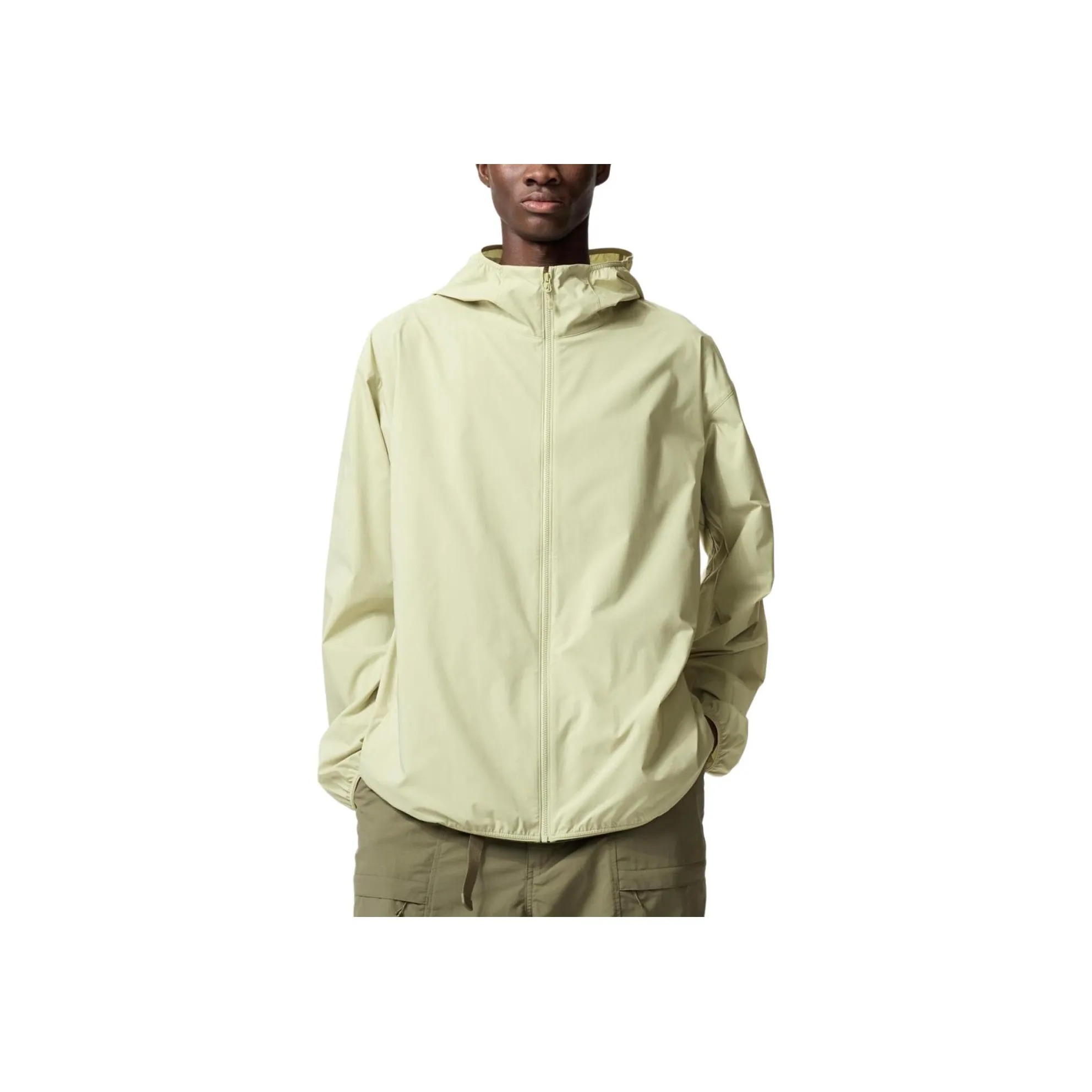 UNIQLO Water Resistant UV Protection Sun Protection Clothing Men's Light Green