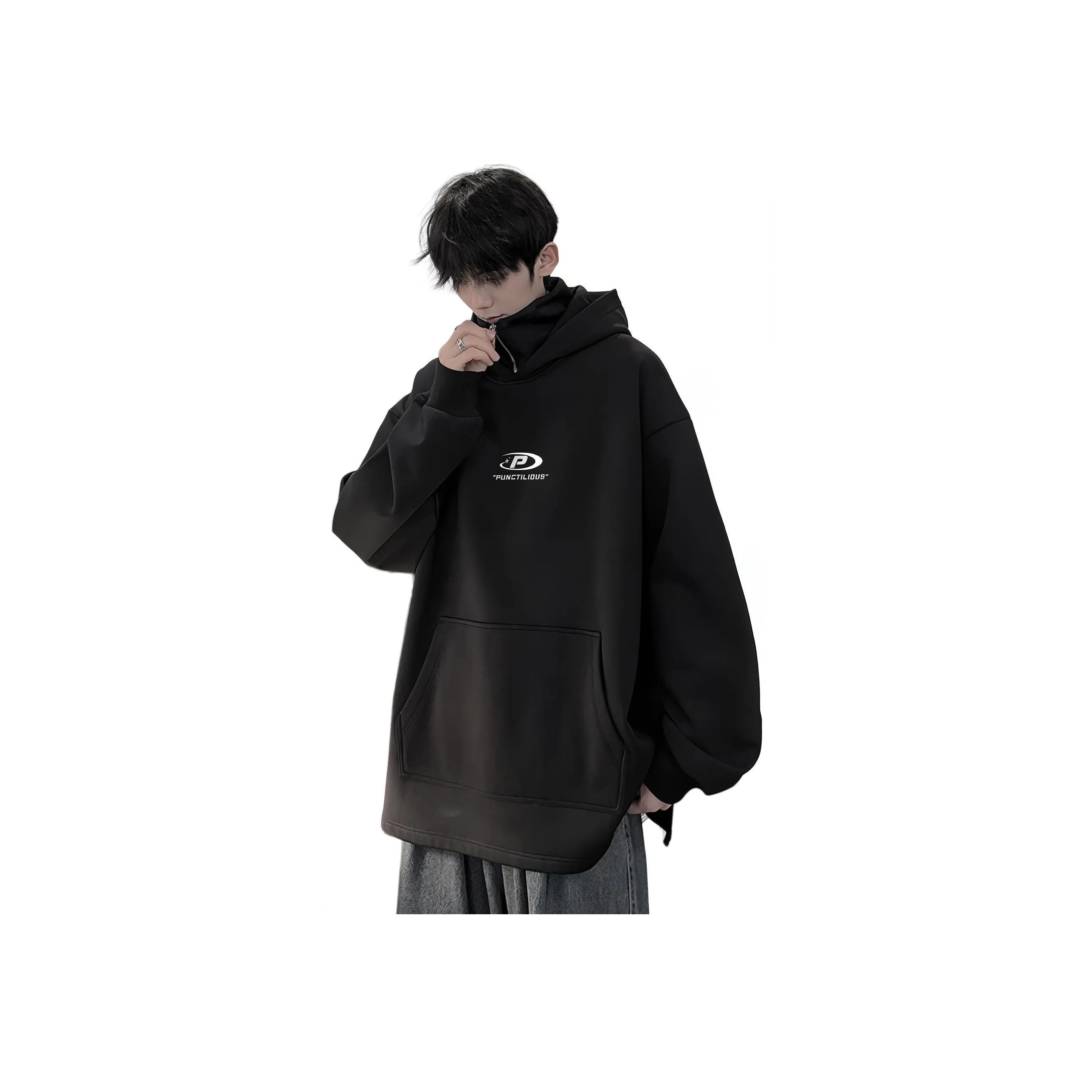 PUNCTILIOUS Thickened And Fleece Lined Sweatshirt Unisex