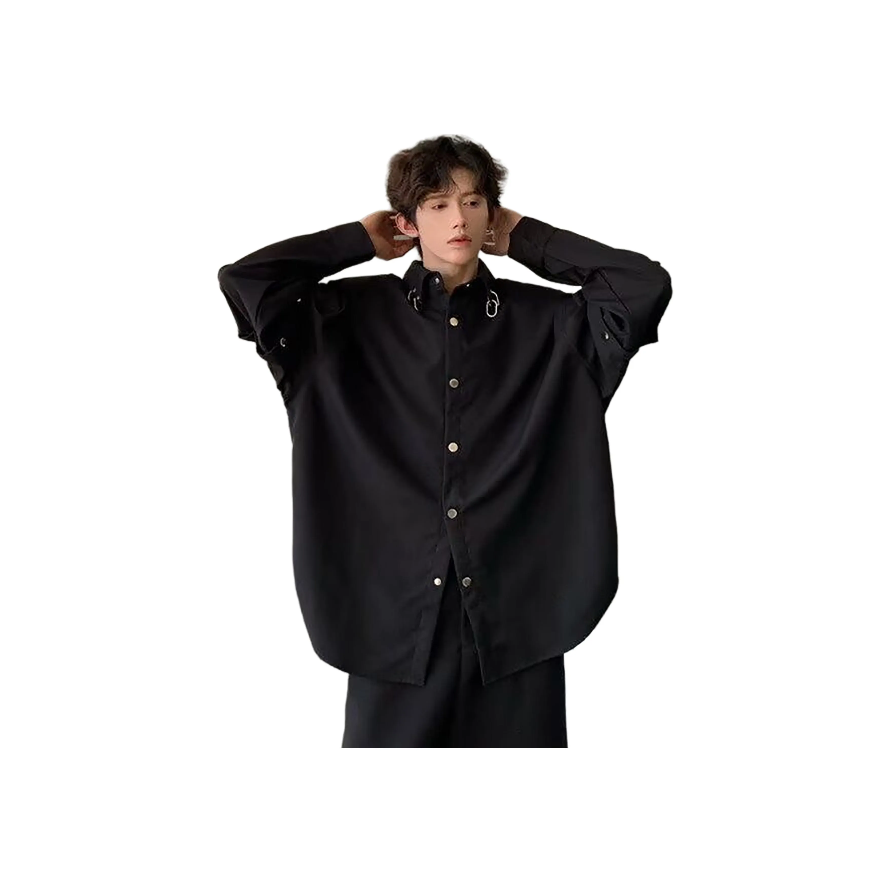 PISYPOX Черный Унисекс Рубашки