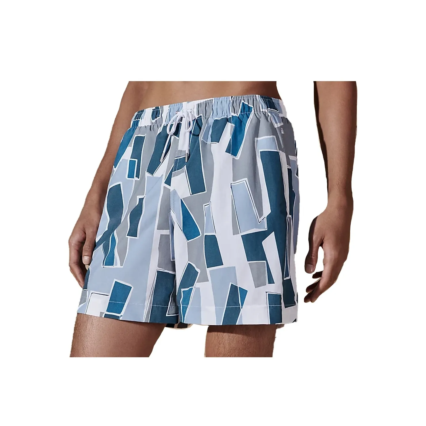 HERMES SS24 Casual Shorts Men's Light Gray Blue