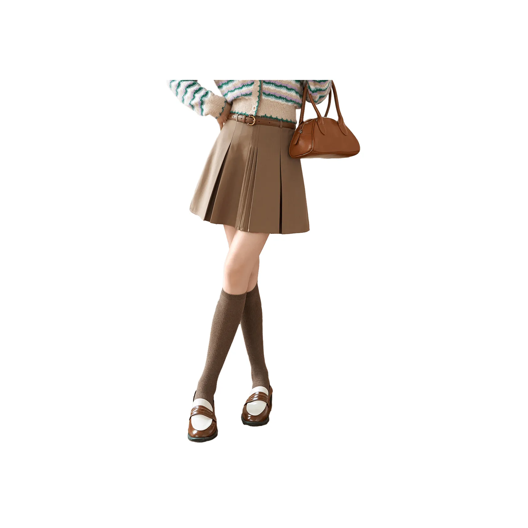 MISHOW Casual Short Skirts Women's Khaki