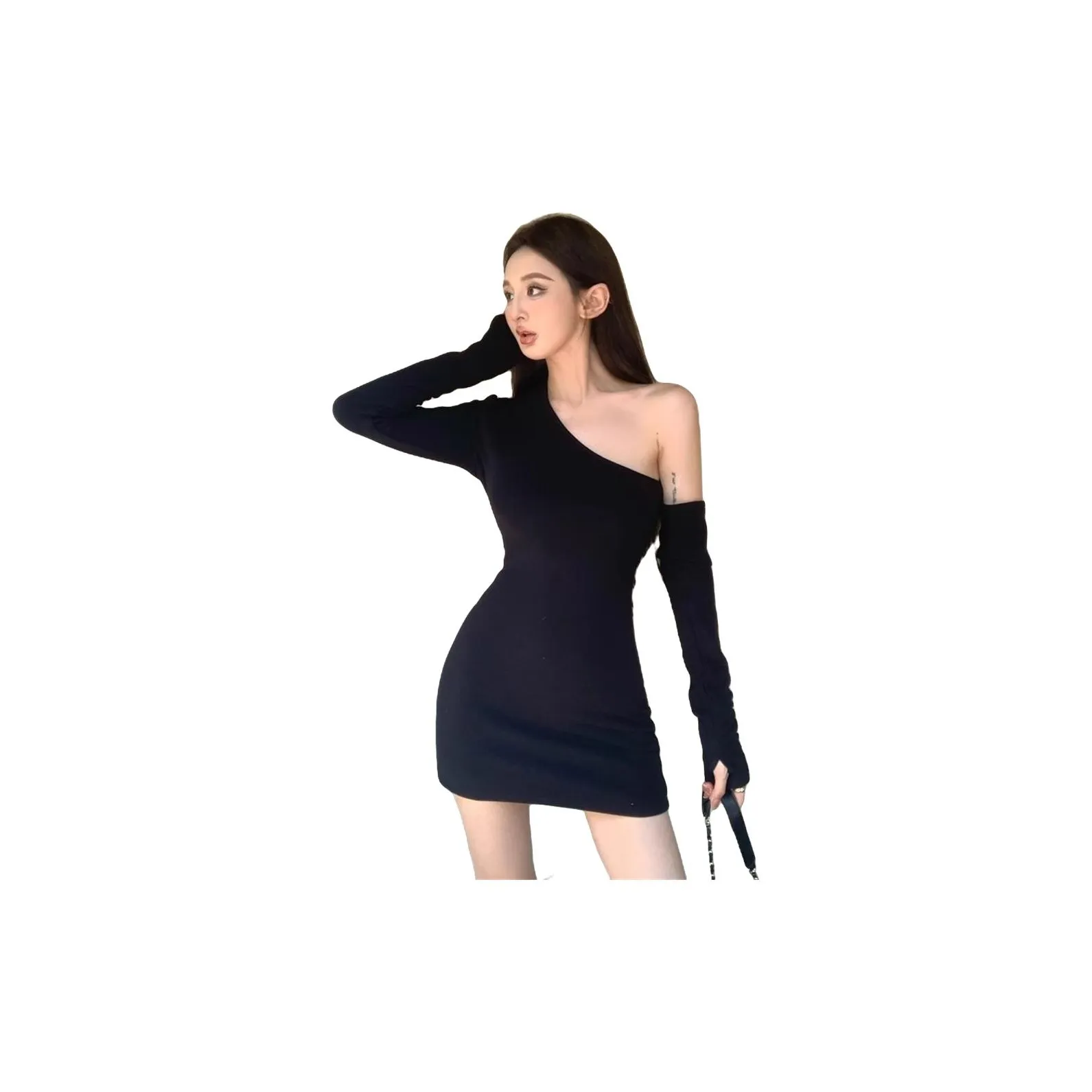 JOPPTI Длинное платье с длинными рукавами женское