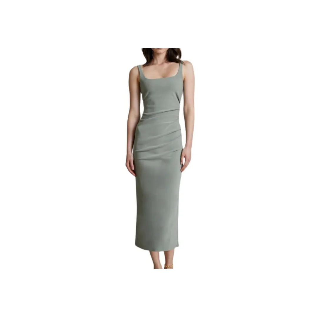 Bec + Bridge Midi Karina Tuck Dress