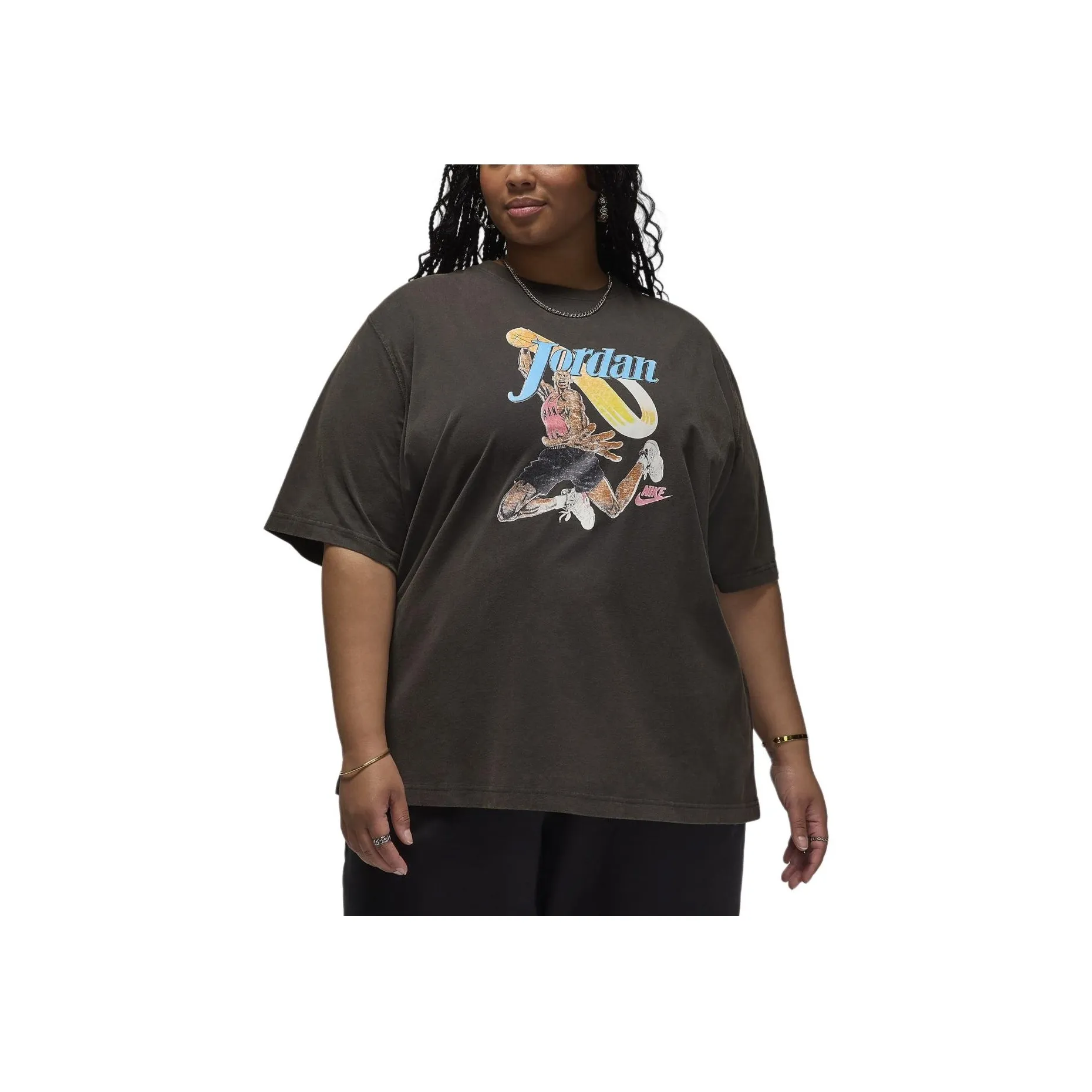 JORDAN Women's Graphic Girlfriend T-Shirt Plus Size