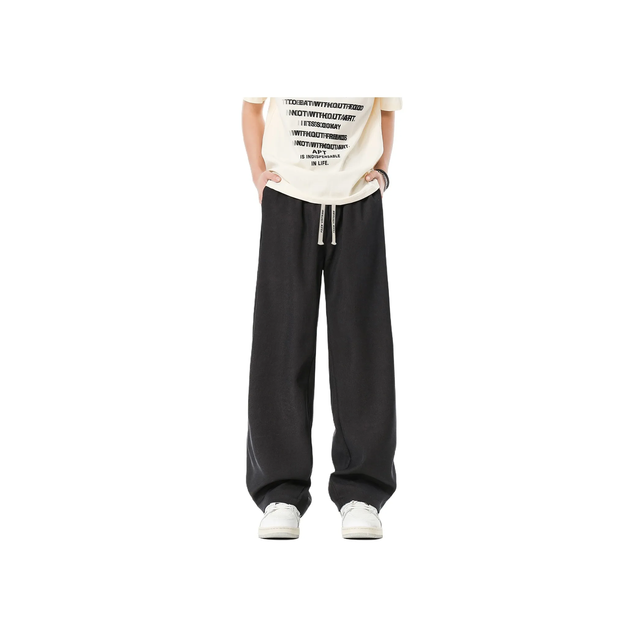 FAKE VINTAGE Suit Trouser Unisex Black