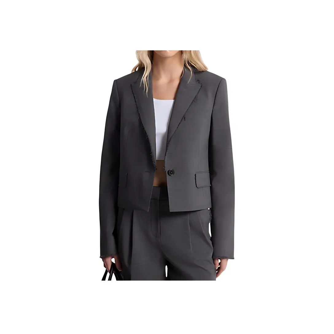 MICHAEL KORS Бизнес-костюм Куртка Женская Серого цвета