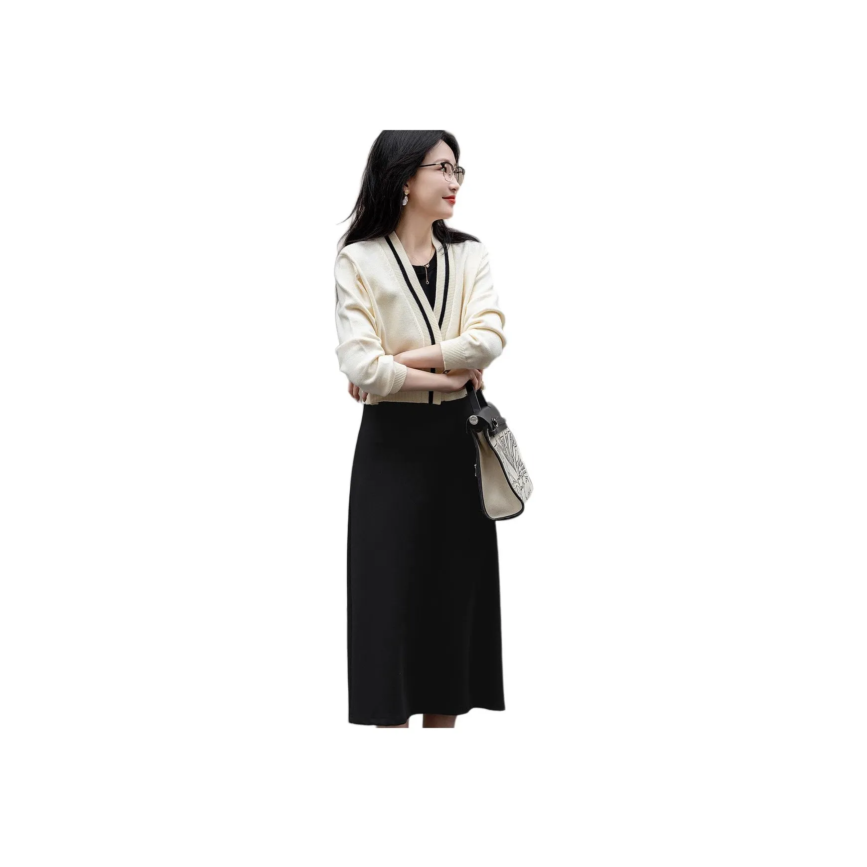 Dme Two Piece Skirt Sets Women's Black