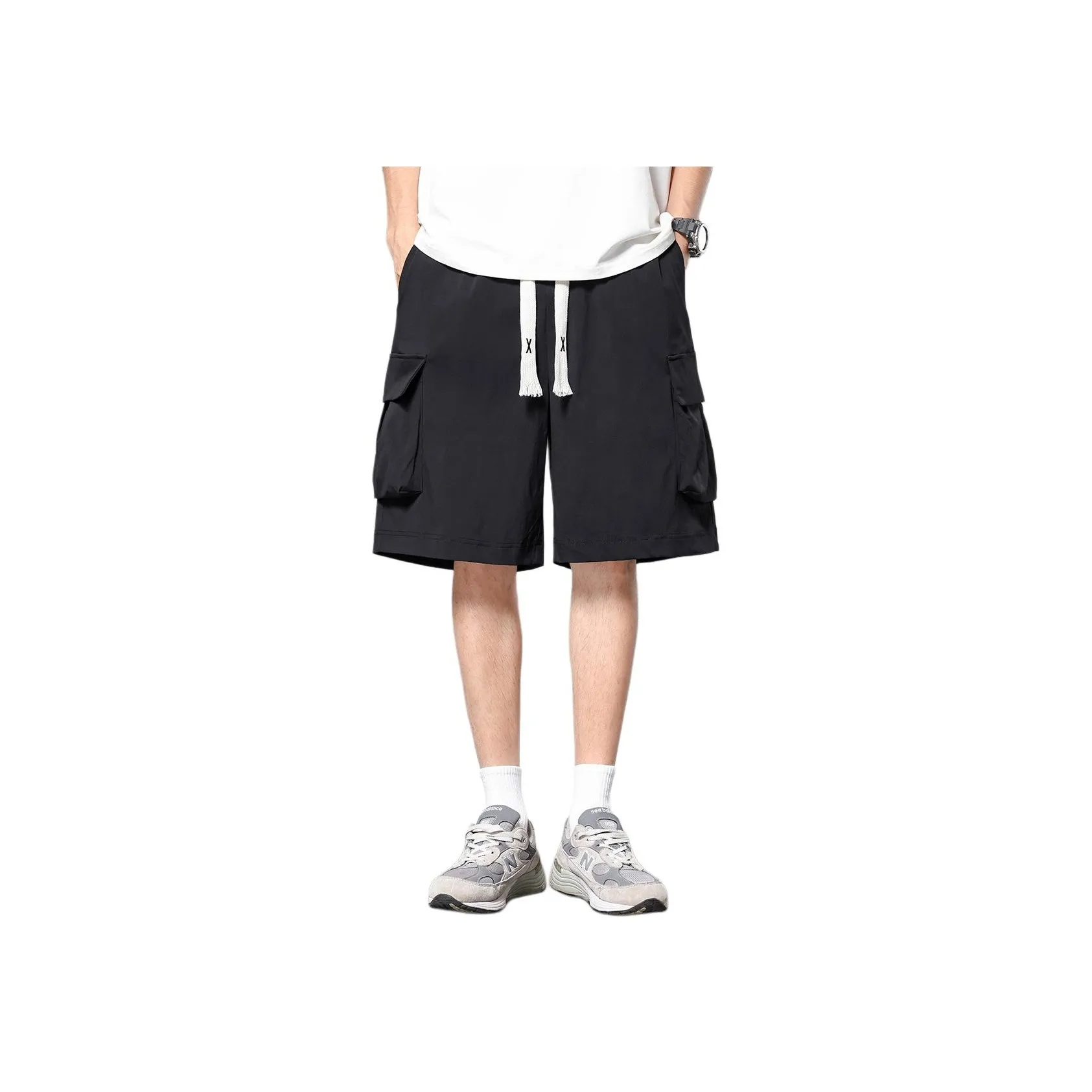 JEANSWEST Черные Мужские Повседневные Шорты