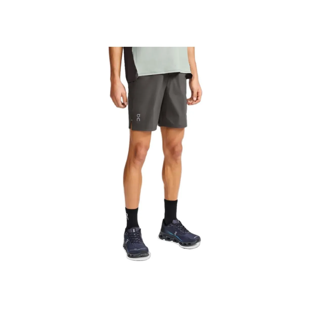 On PerformanceHybrid Short Sports Shorts Men's Dark Gray