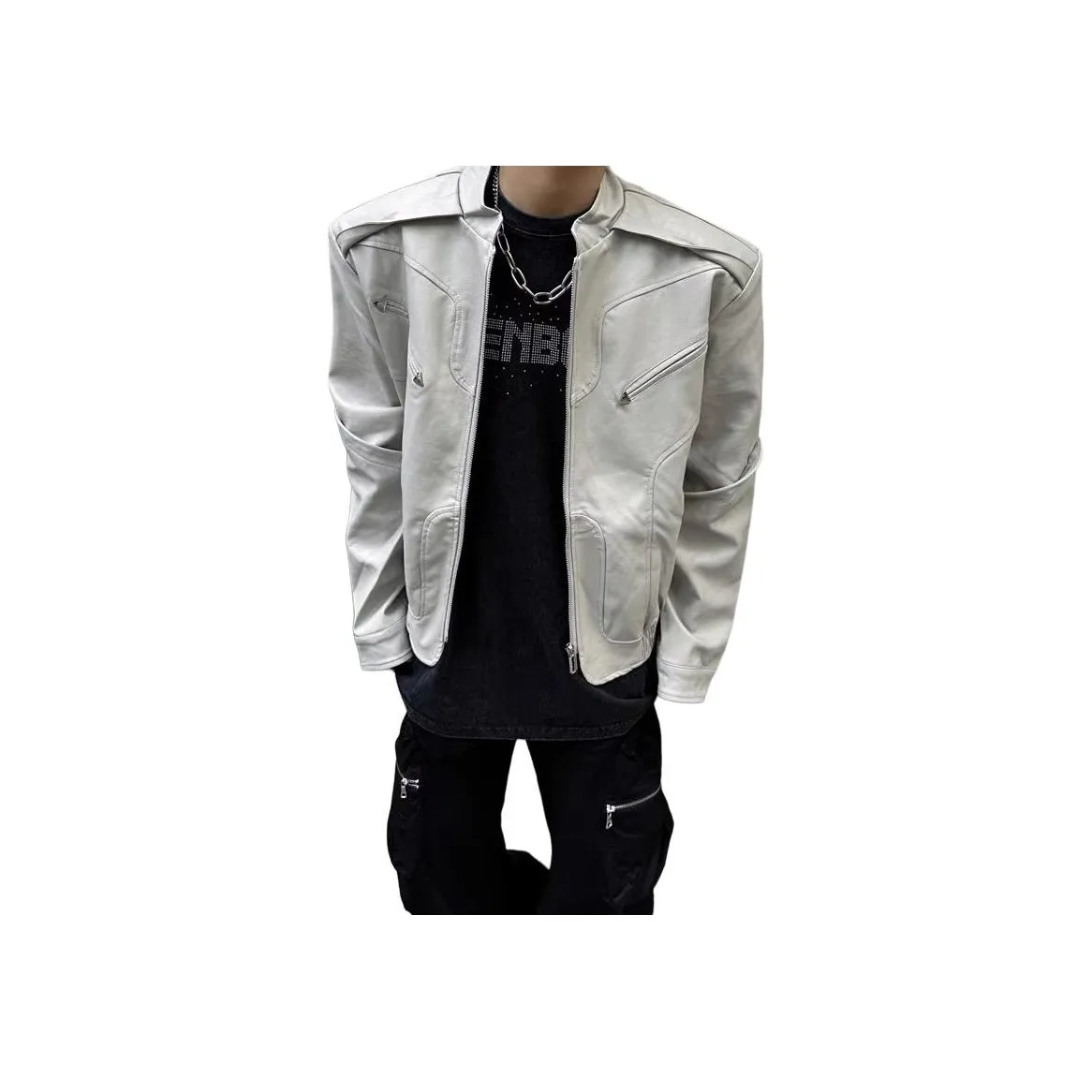 CHEER ZONE Кожа Куртка Унисекс