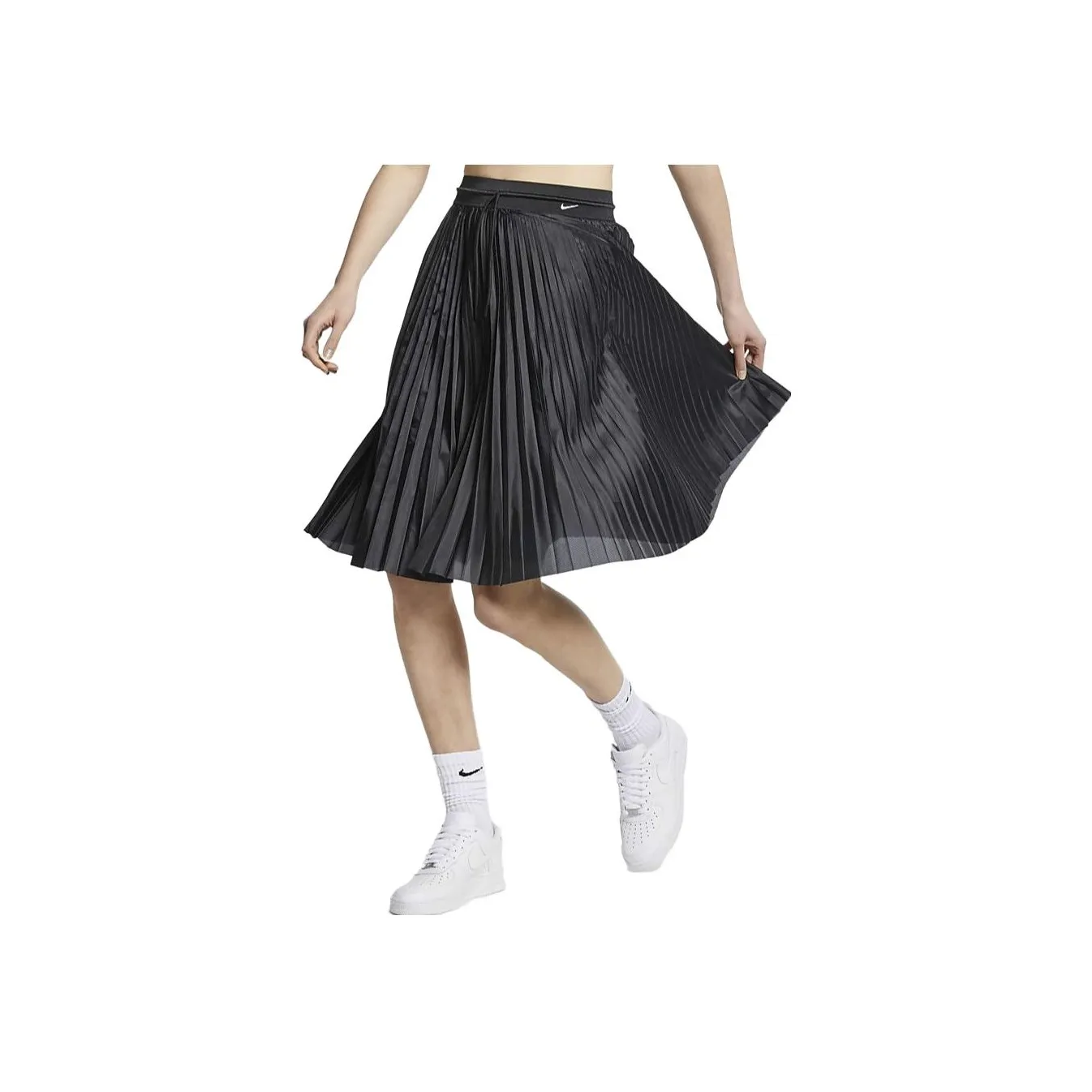 Nike Women's Pleated Ruffle Skirt Black
