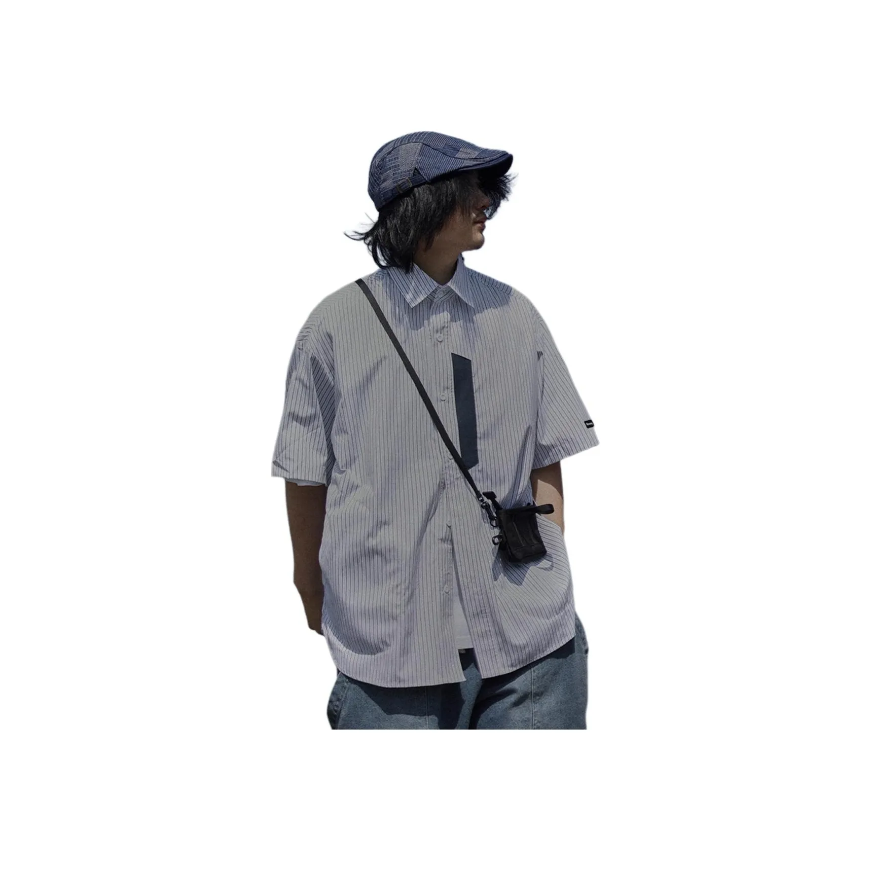 RENBEN1986 Белый Унисекс Рубашки