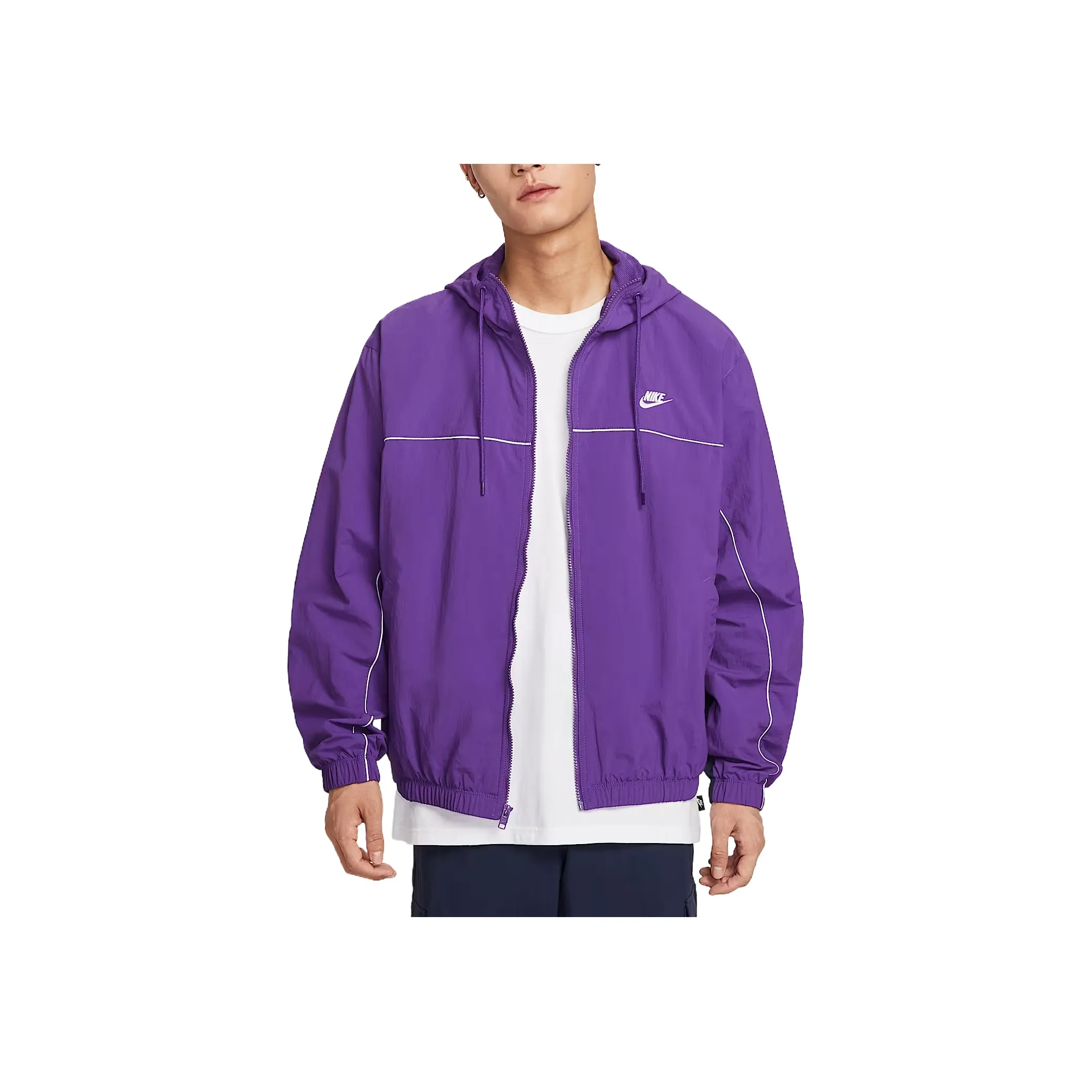 Nike Club Wild Grape Purple Obsidian Stone Phantom White Men's Jackets