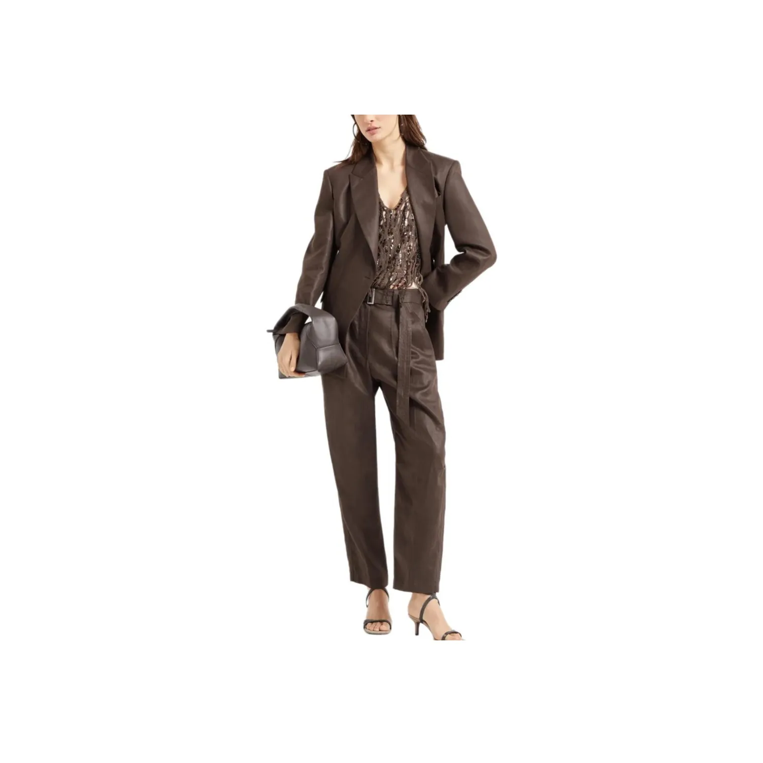 Brunello Cucinelli Business Suits Women's Umber