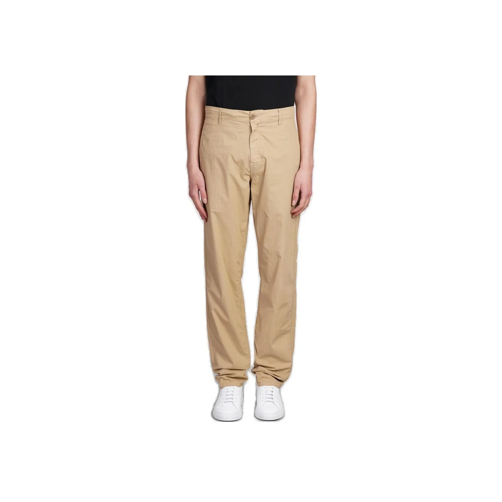 ASPESI Waist Belt Loops Zipped Trousers