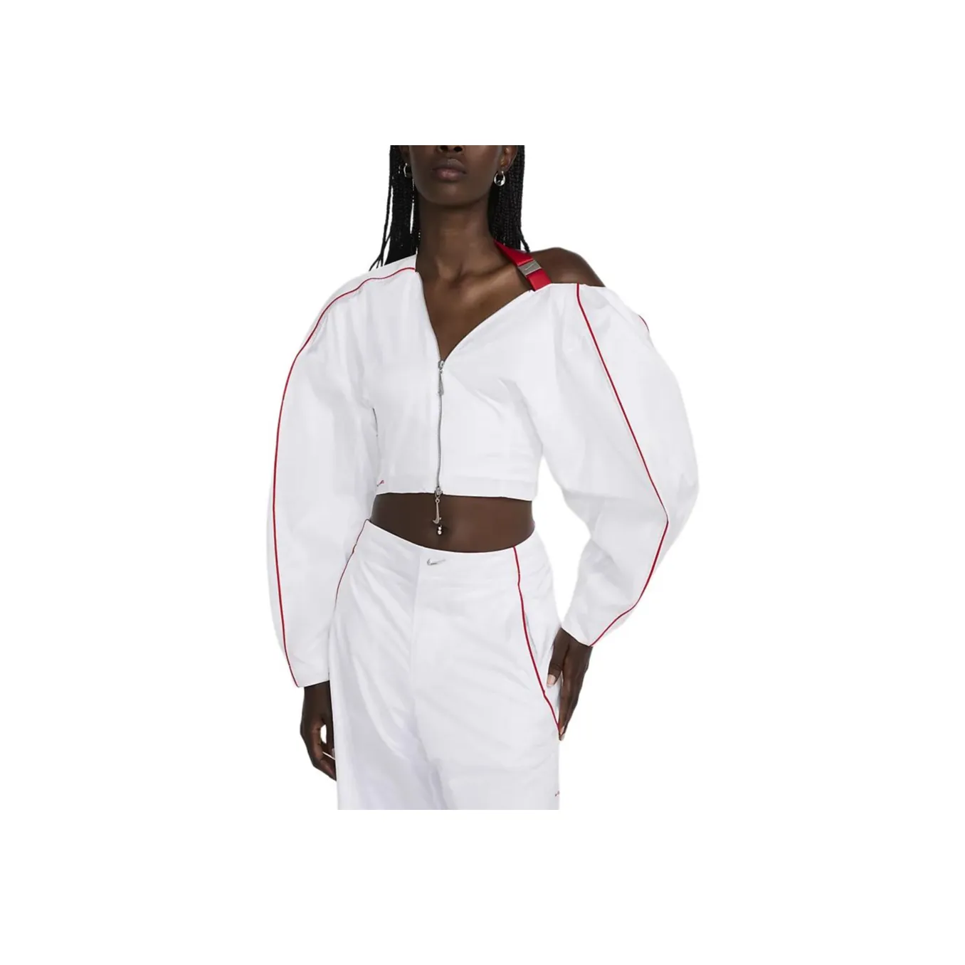 Jacquemus X Nike Short Asymmetrical Jacket Asia Sizing White
