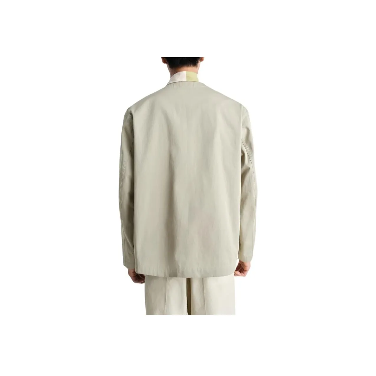 Lemaire Collarless Shirt Jacket