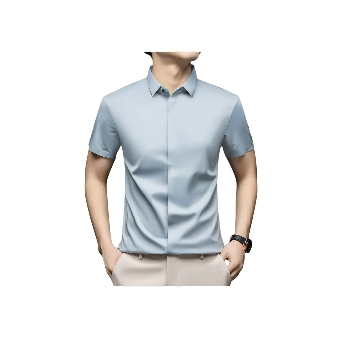 Candito Короткий рукав рубашка мужская