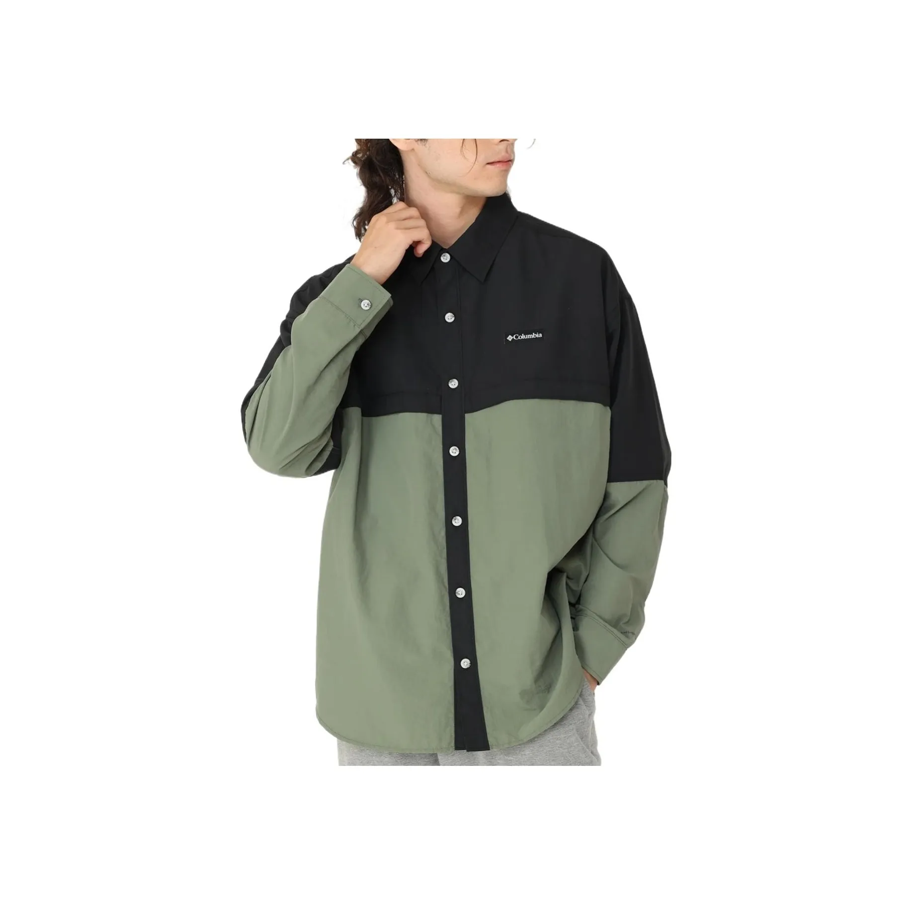 Columbia Tornado Rims Omni Shield Omni Shade Shirt Men's Green