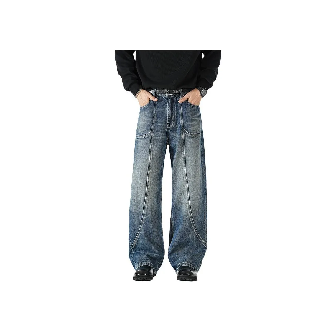 LEIGHZ Blue Unisex Jeans LEIGHZ Синий Унисекс Джинсы