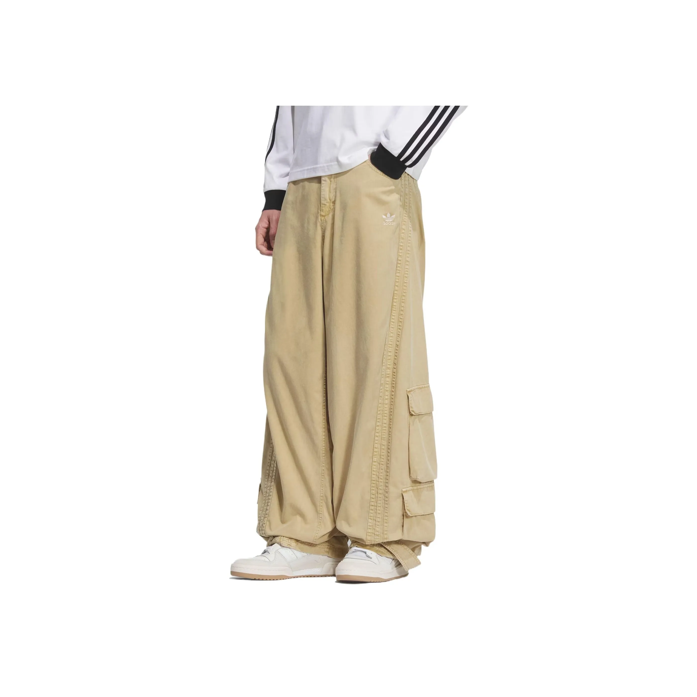 Adidas Originals Casual Pants Unisex Linen Khaki Brown