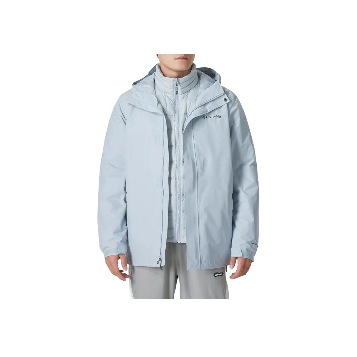 Columbia 24 Fall Outdoor Hiking, Urban Living/Travel/Commuting Windproof Thermal Windbreaker Jacket Men's Blue