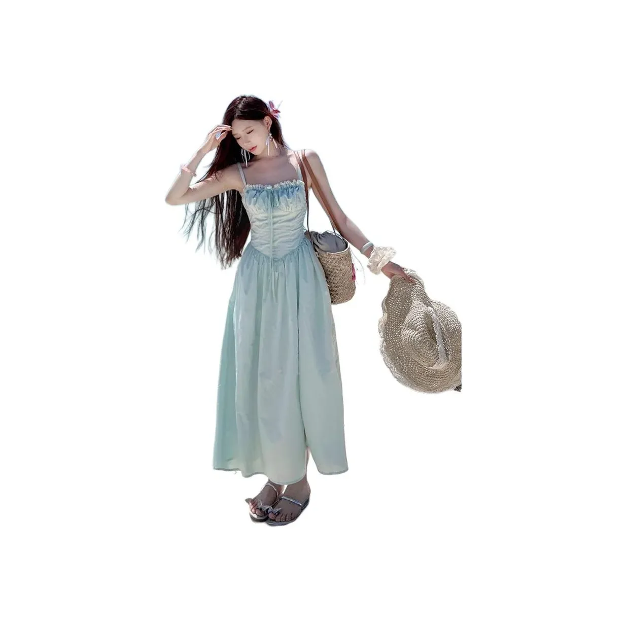 DOSOHEB Мятно-зеленый Женские Слиплатья