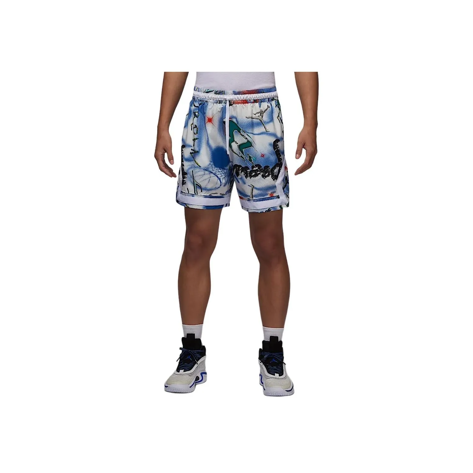 Jordan SportDri FIT Diamond Casual Shorts Men's White/Black