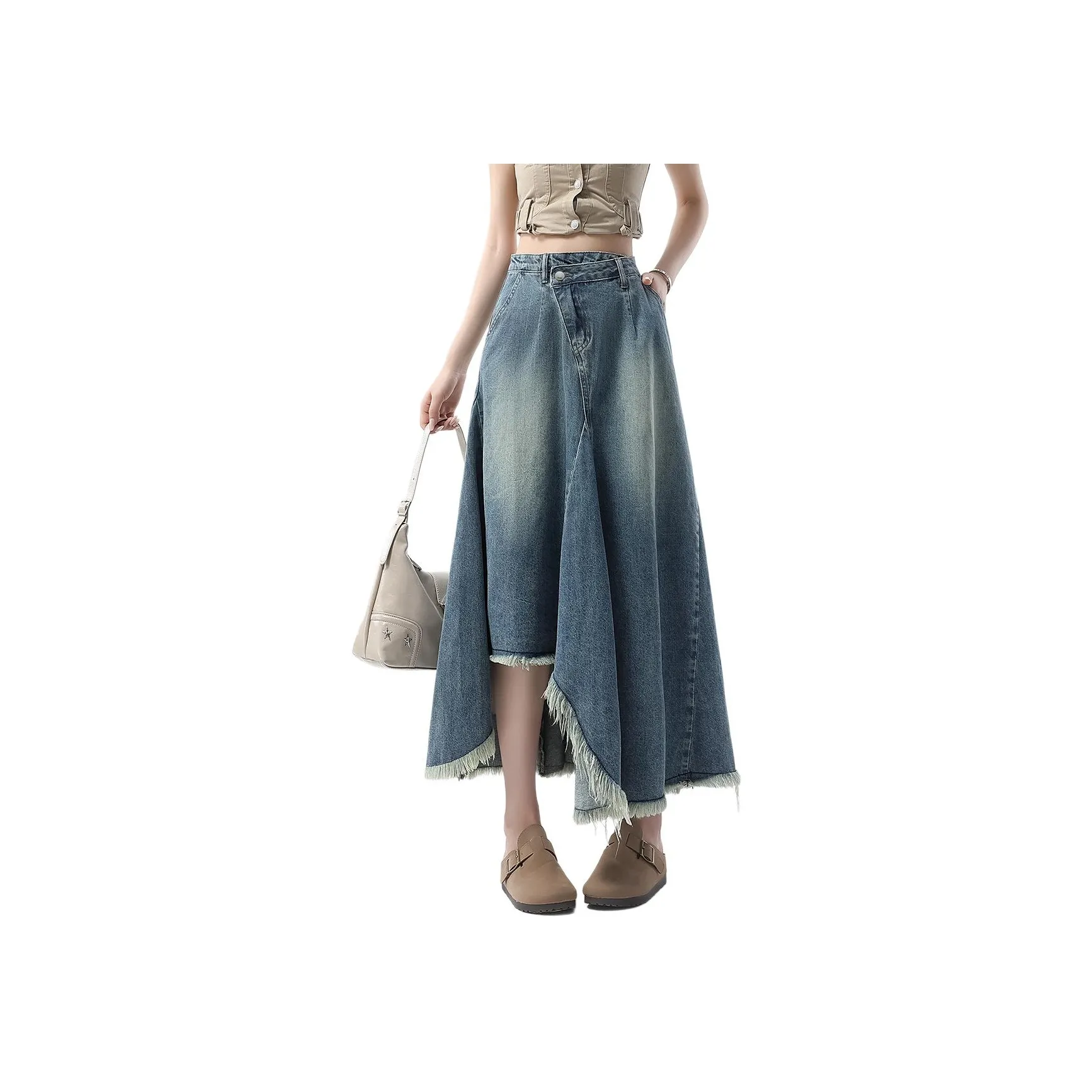 Izzue Женские Джинсовые Длинные Юбки