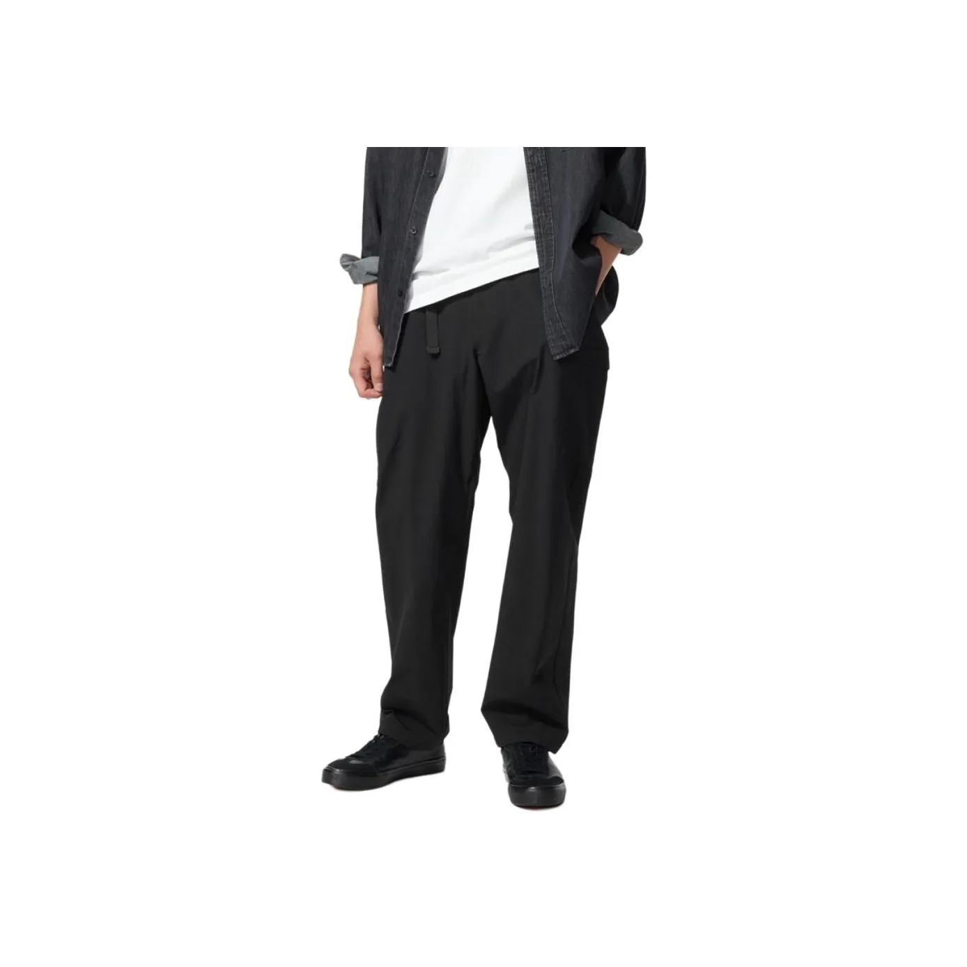 UNIQLO Черные унисекс брюки карго