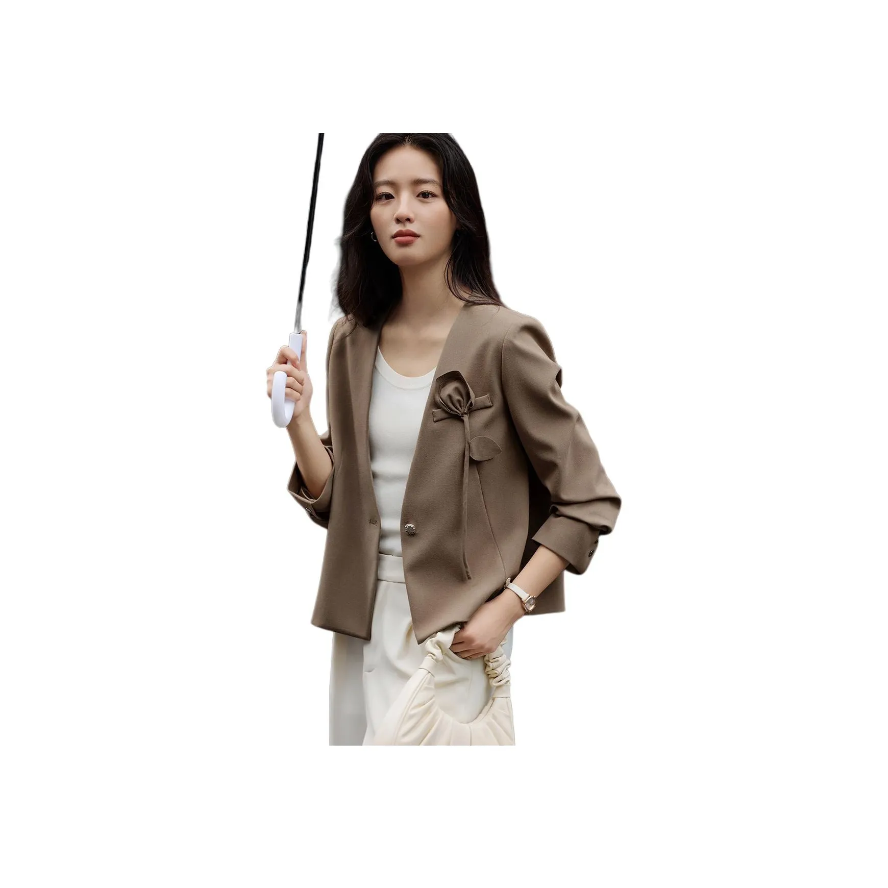 Mo Han Yi Mei Business Suits Women's Khaki