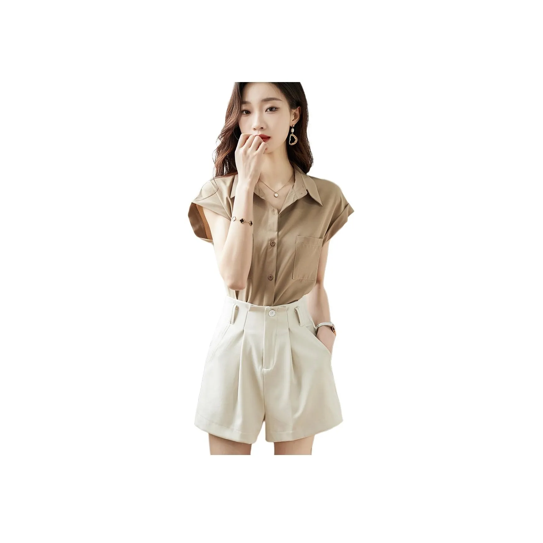 TERRE BLEUE Shirt Matching Set Women's