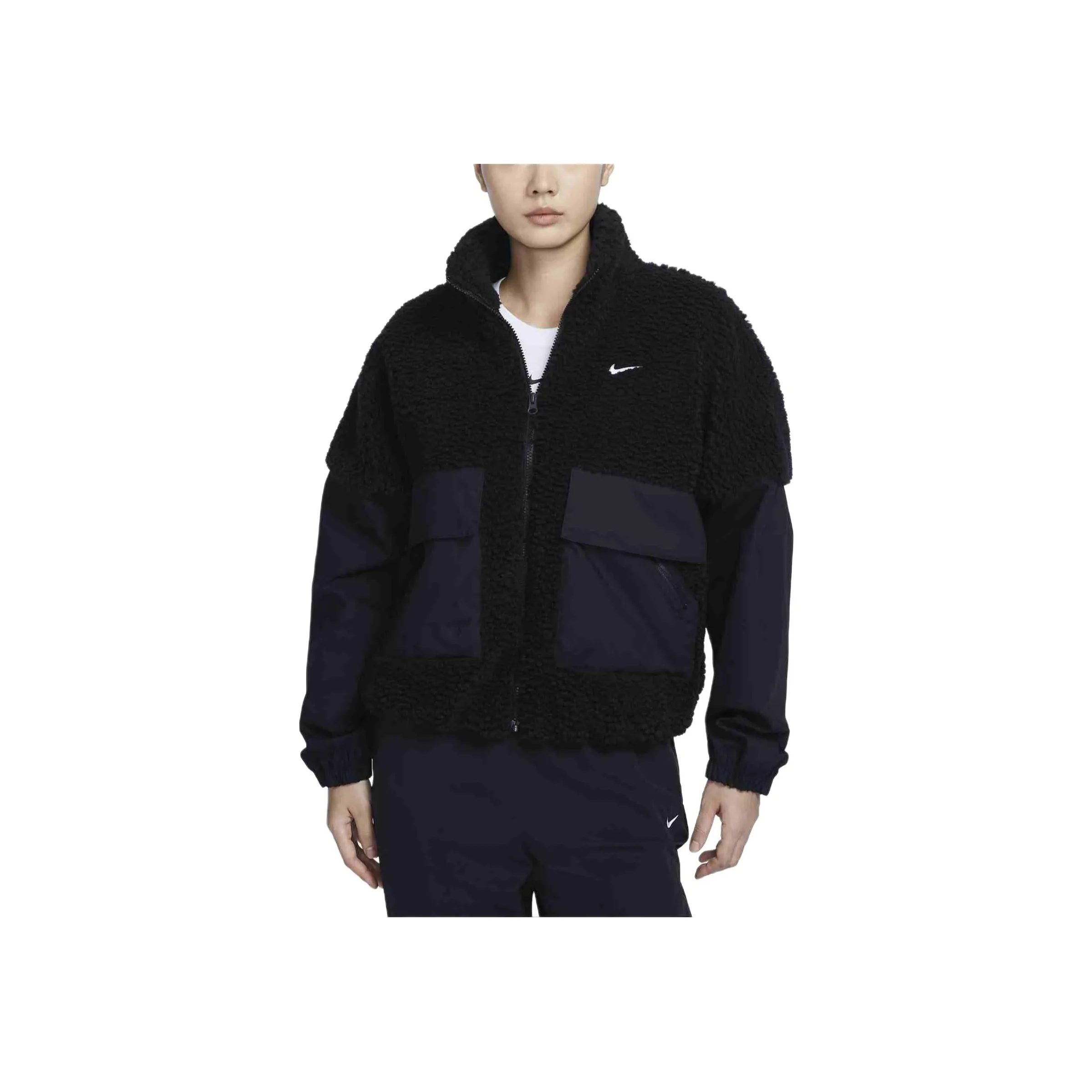 Nike Sportswear Velvet feel Coat Women's Black/White