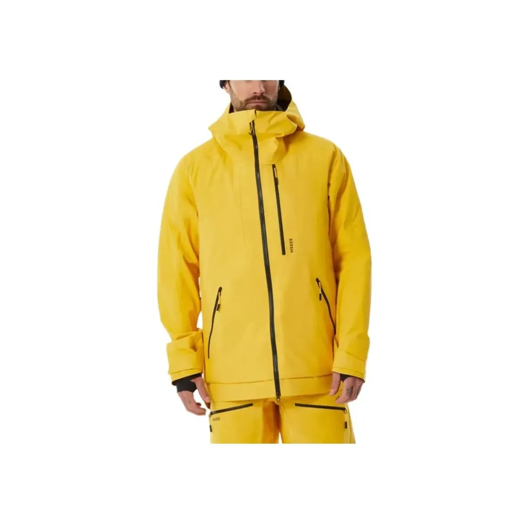 DECATHLON 500 Series WEDZE FR Puffer Jacket Men's Orange Yellow