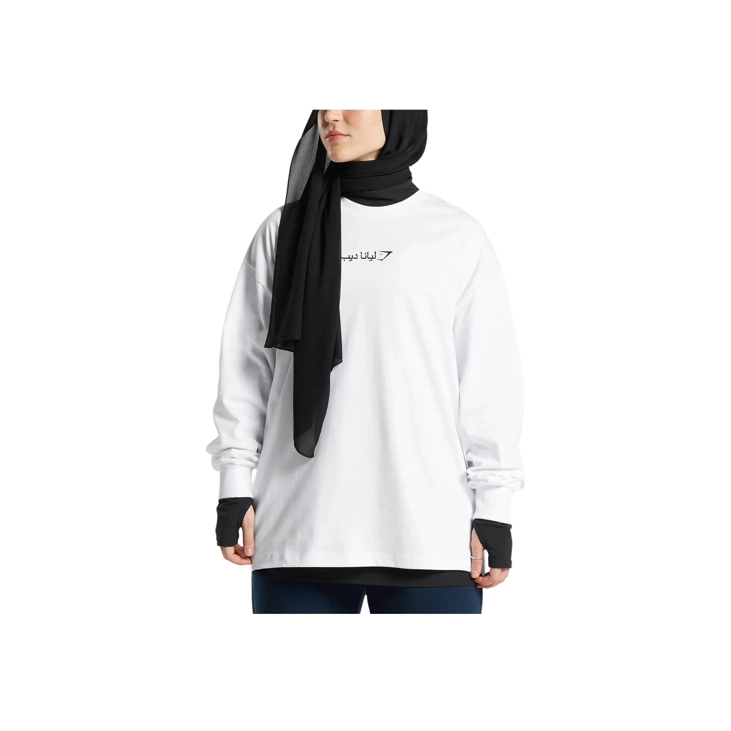 GYMSHARK x Leana Deeb FW24 T Рубашка Женская Белая