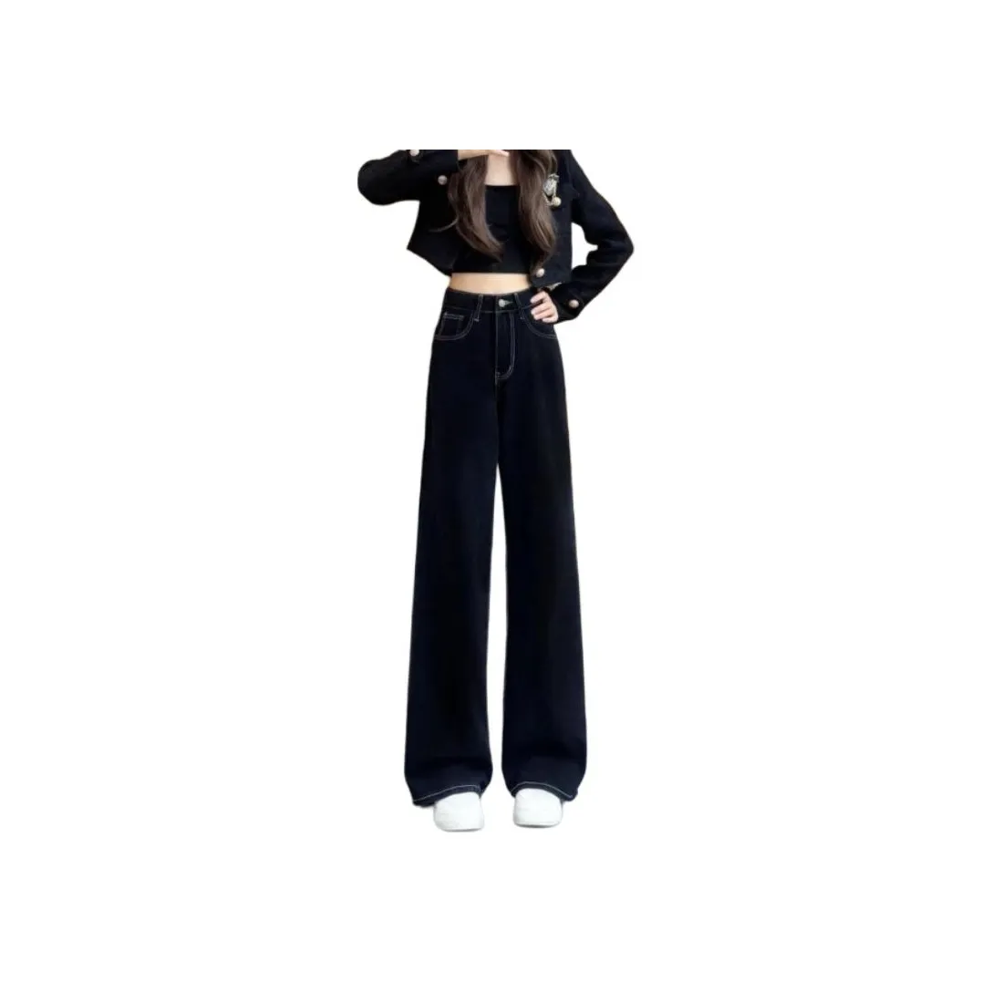 ZHUFEI Черные Женские Джинсы