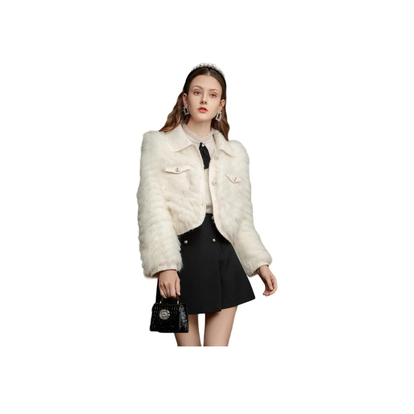 JORYAweekend Бежевый Женские Меховые изделия