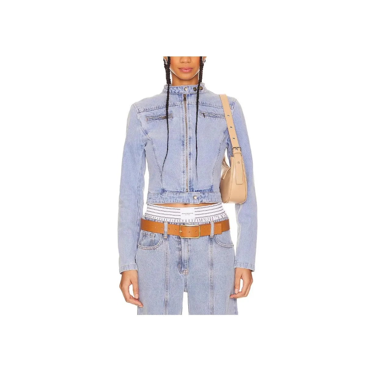 Lioness SS24 Denim Jacket Women's Washed Blue