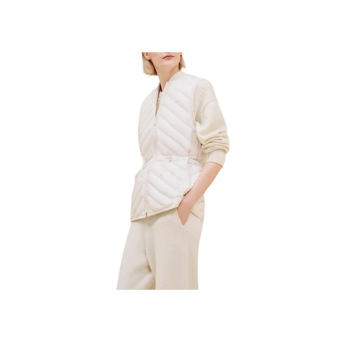 HERMES FW24 Vest Women's White Mother Of Pearl