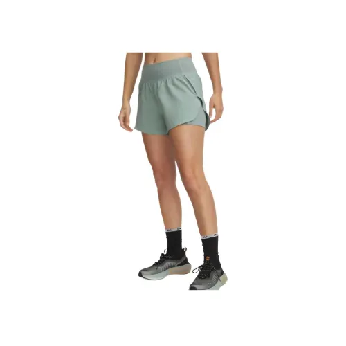 Under Armour Vanish Светло-зеленые Женские Спортивные Шорты