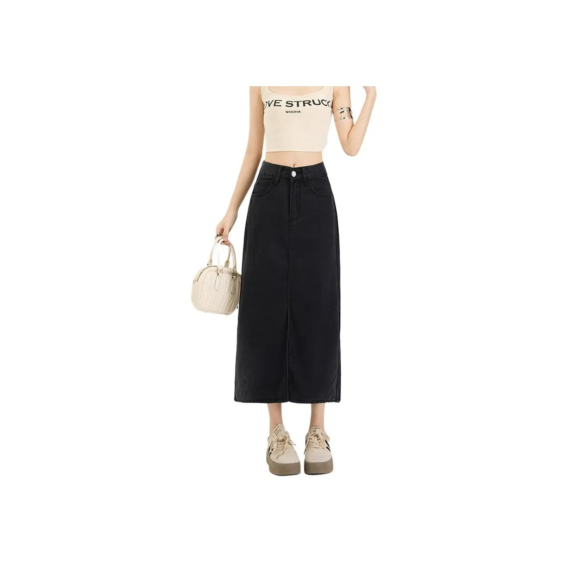 FOREVER 21 Denim Long Skirt Women's