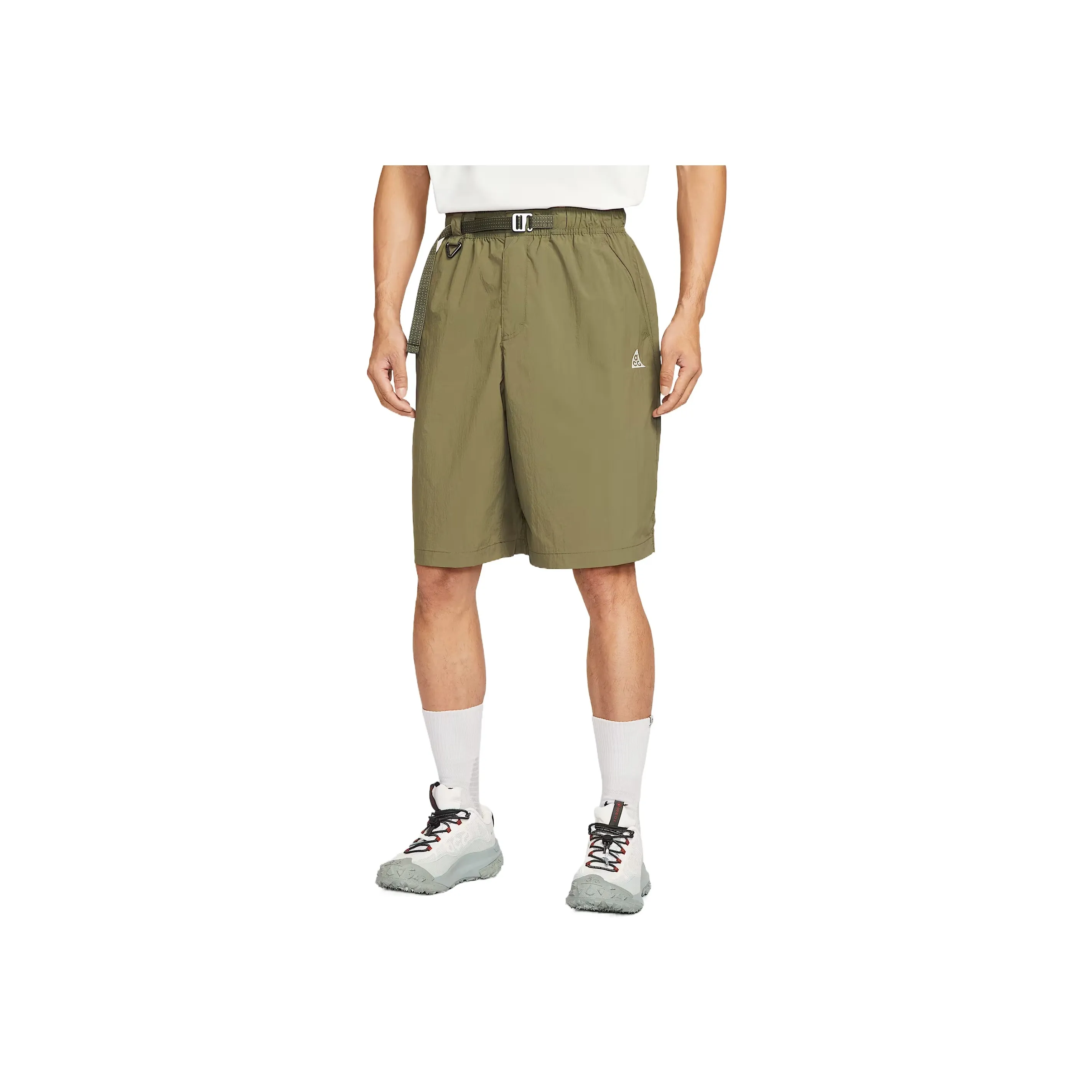 Nike Olive Green Men's Casual Shorts Nike Оливково-зеленые Мужские Повседневные Шорты