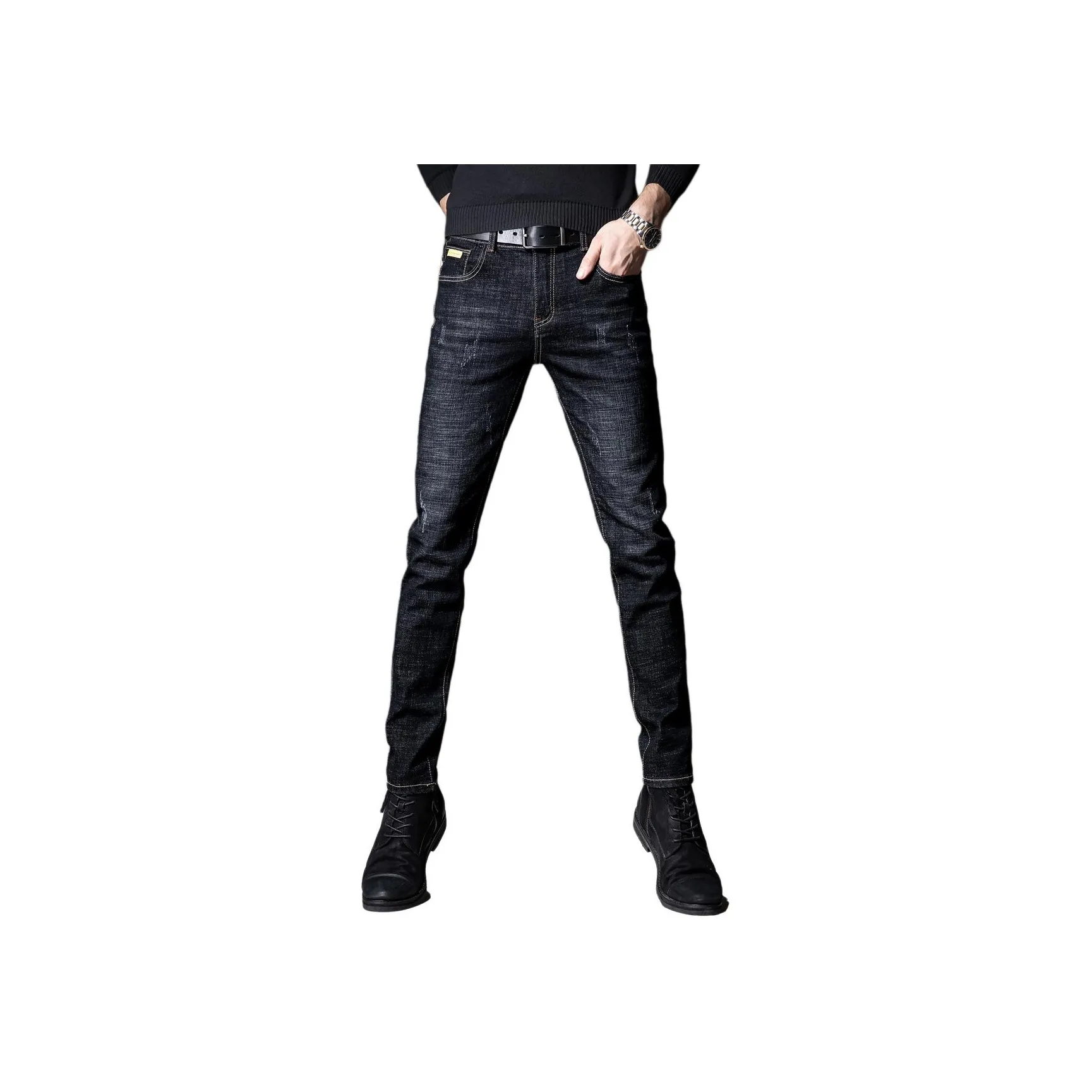 VUAS Черные Мужские Джинсы