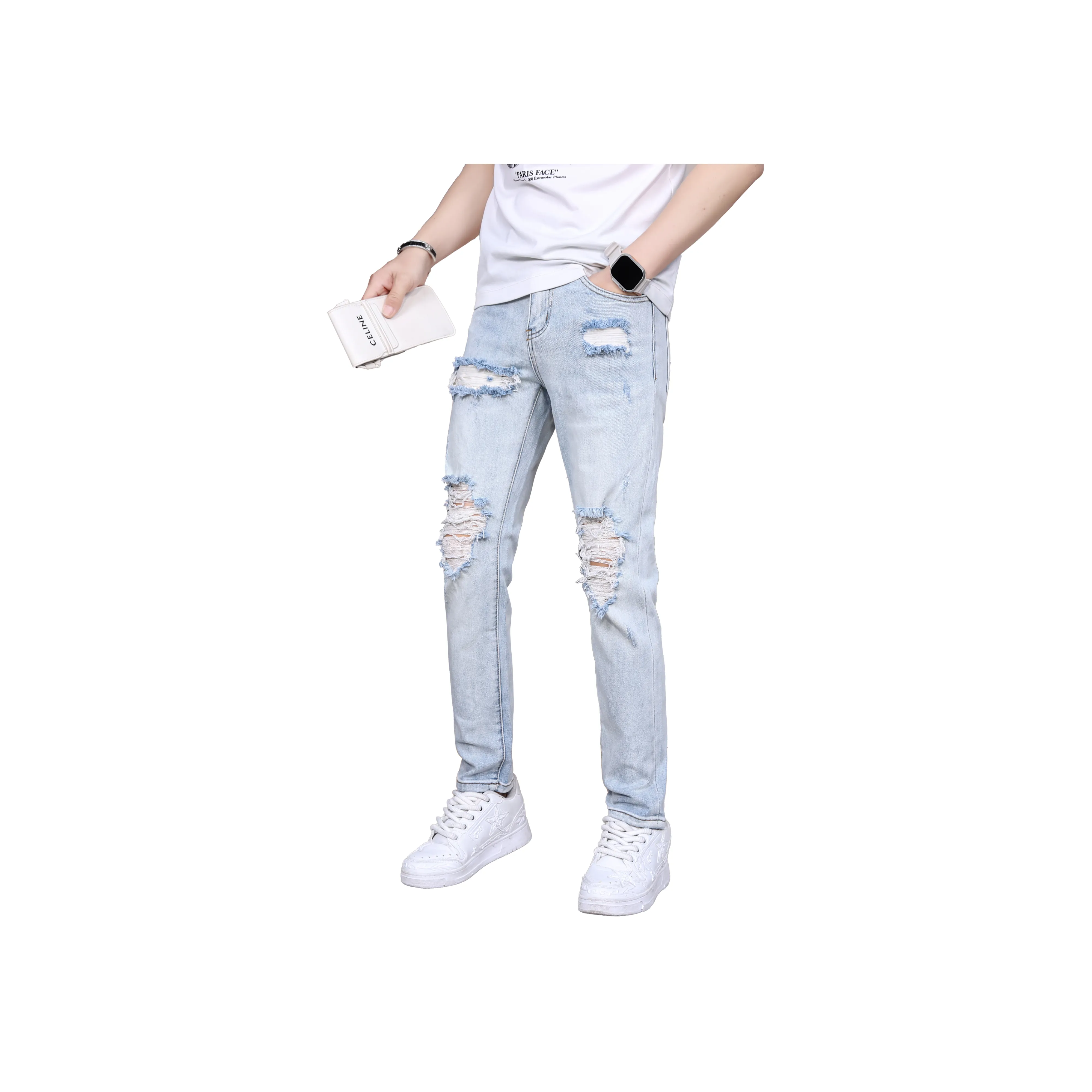 FUERZA Jeans Unisex Light Blue