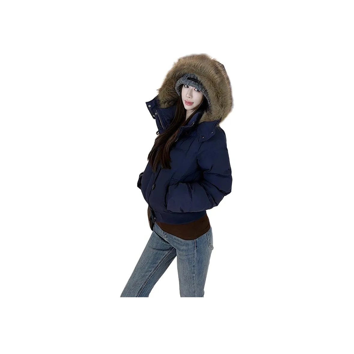 Si Bei'er Хлопковый пуховик женский