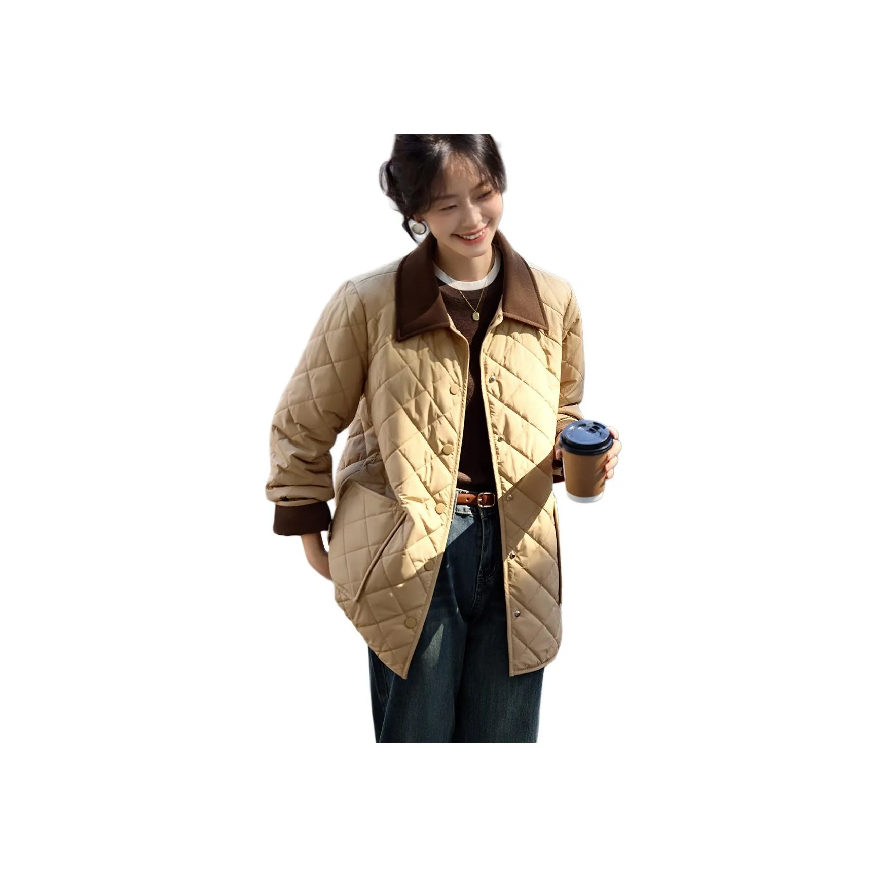 Mo Han Yi Mei Puffer Jacket Women's Light Khaki