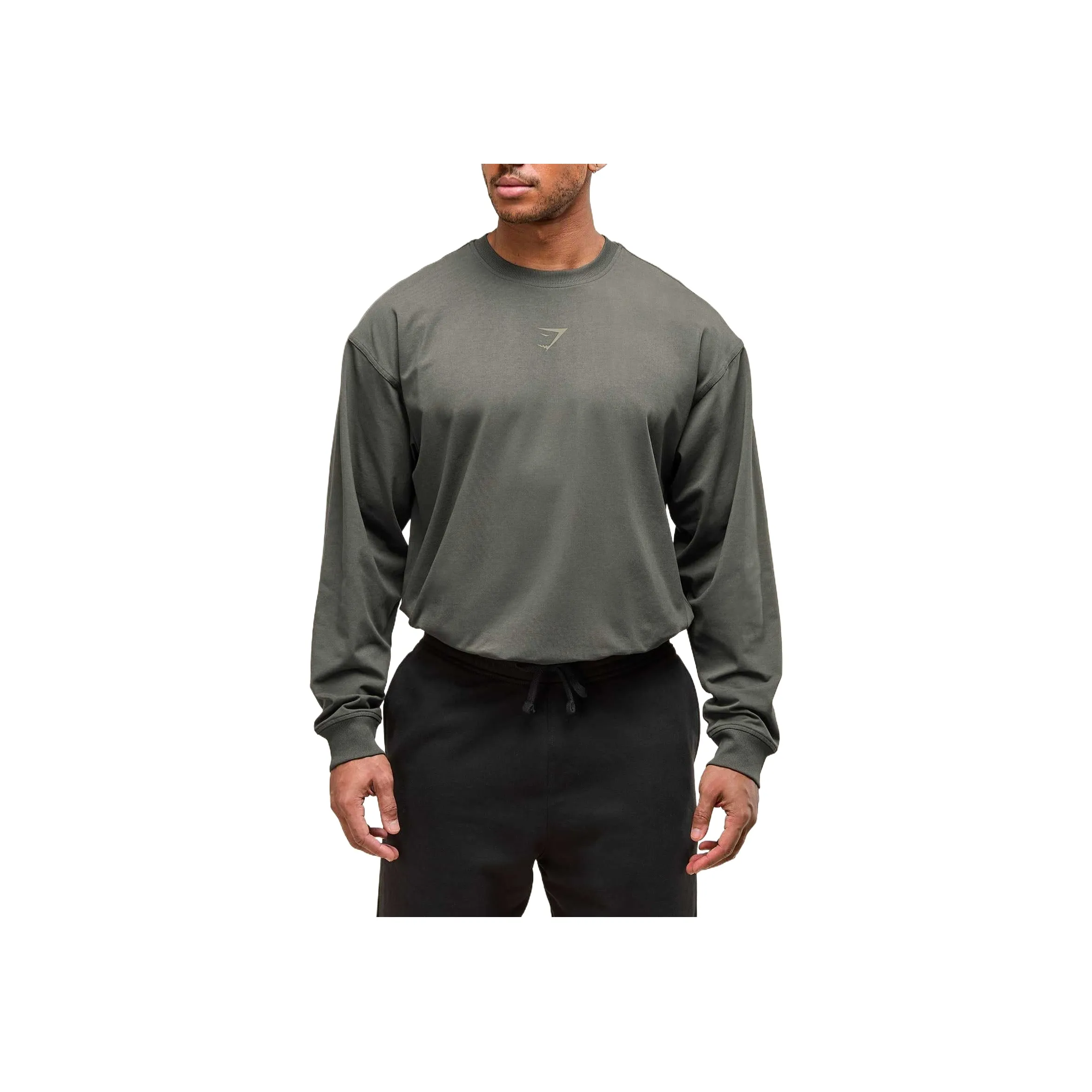 GYMSHARK T-рубашка мужская Пава зеленая