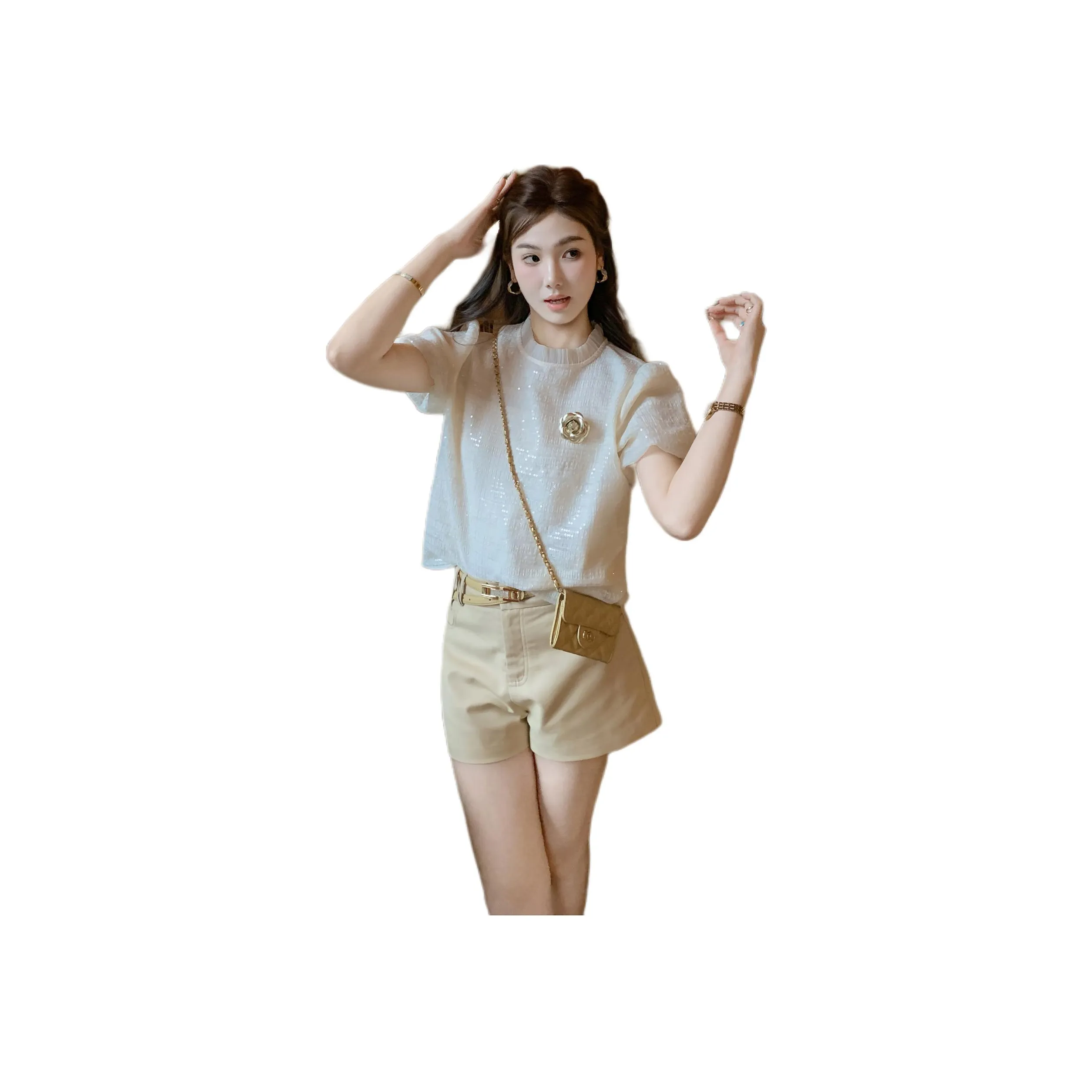 Fish Rabbits Шифон Рубашка Женские