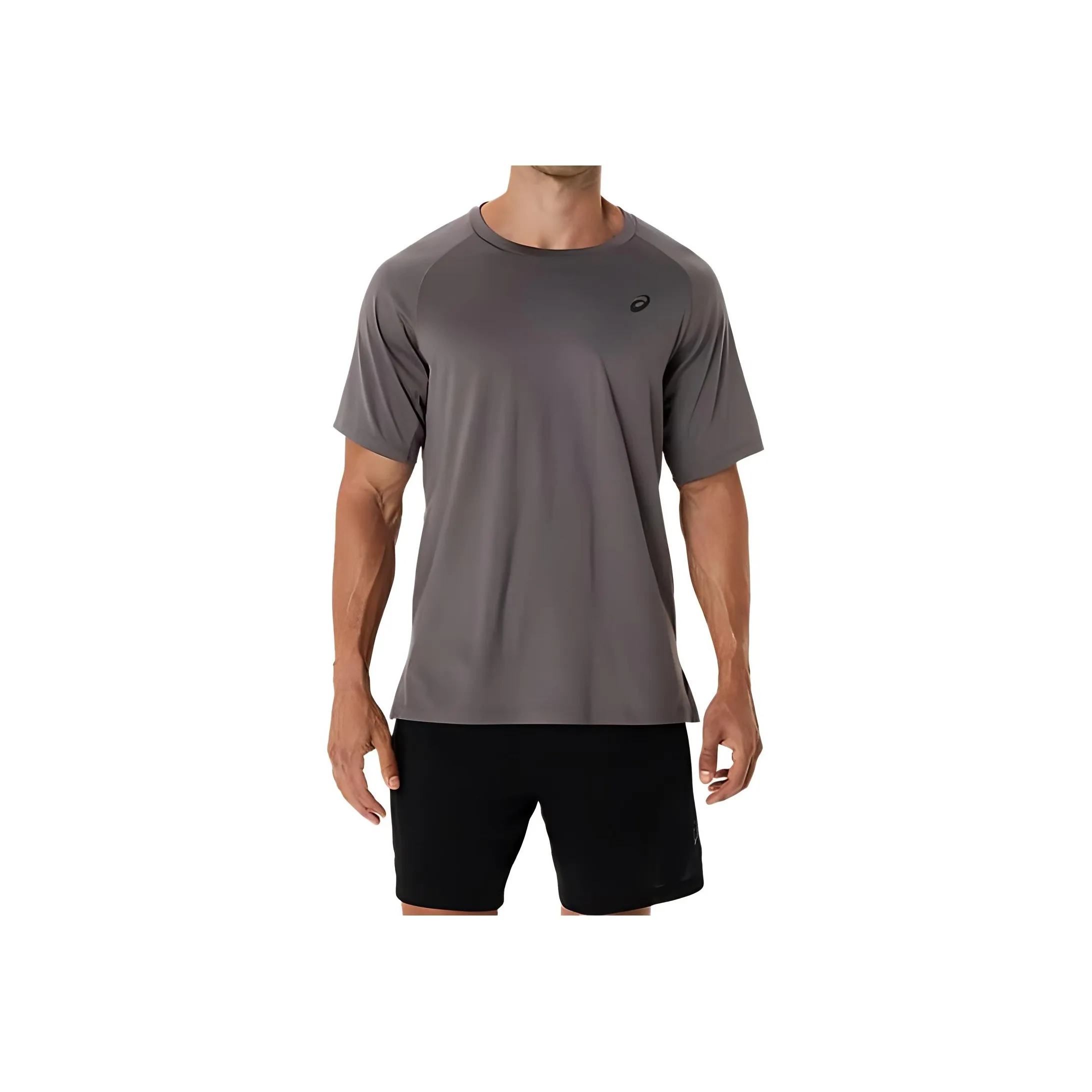 Asics ACTIBREEZE VENTED MESH SHORT SLEEVE TOP T Shirt Men's Gray