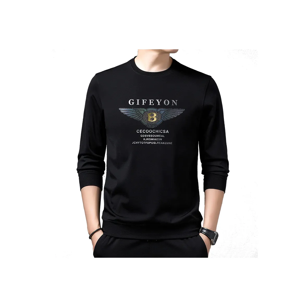 PIERRE CARDIN Черные Мужские Свитшоты